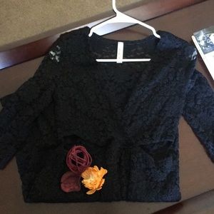 Black see through dress